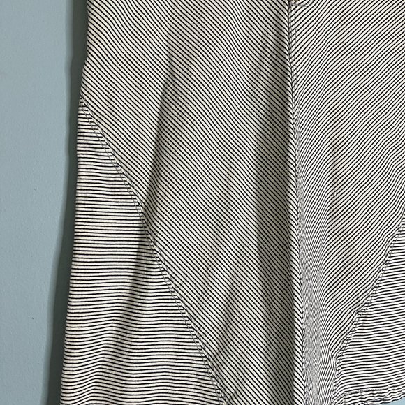 Pilcro & the Letterpress Navy Hickory Striped A-Line Denim Skirt Size 28 - Picture 4 of 9